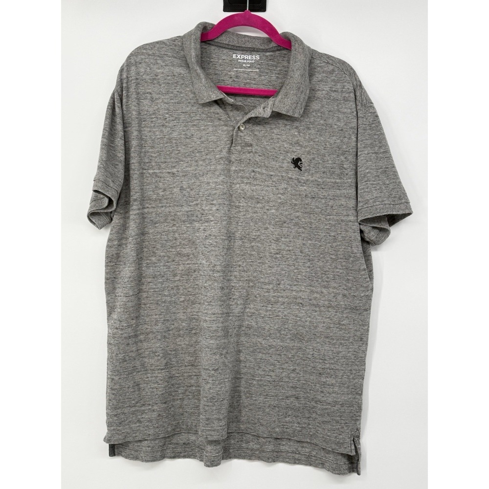 Express Gray Polo Short Sleeve XL